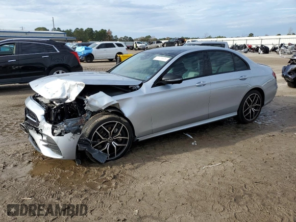 2022 Mercedes-Benz E-Class E 350 with VIN W1KZF8DB8NB075739, listed as a Copart auction lot 84028124 with 23,405 mi miles and Salvage Title. Bid and sale history available at carsss.com. Image 1.