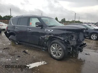 2018 Infiniti QX80 with VIN JN8AZ2NF0J9663296, listed as a Copart auction lot 74914604 with Not Provided miles and Non Repairable. Bid and sale history available at carsss.com. Image 4.