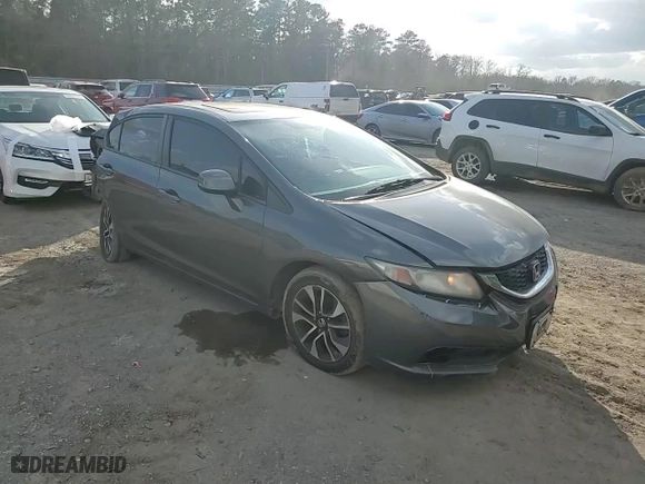 2013 Honda Civic Sdn EX with VIN 19XFB2F8XDE061902, listed as a Copart auction lot 43648855 with 170,546 mi miles and Salvage Title. Bid and sale history available at carsss.com. Image 10.