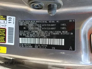 2017 Toyota Sienna LE Auto Access Seat with VIN 5TDKZ3DC1HS777624, listed as a Copart auction lot 50633175 with 139,852 mi miles and Salvage Title. Bid and sale history available at DreamBid. Image 13.