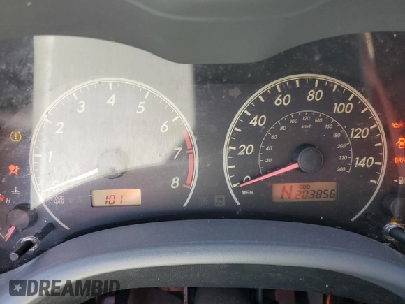 2009 Toyota Corolla with VIN JTDBL40E79J049125, listed as a Copart auction lot 79130204 with 203,856 mi miles and Salvage Title. Bid and sale history available at carsss.com. Image 9.