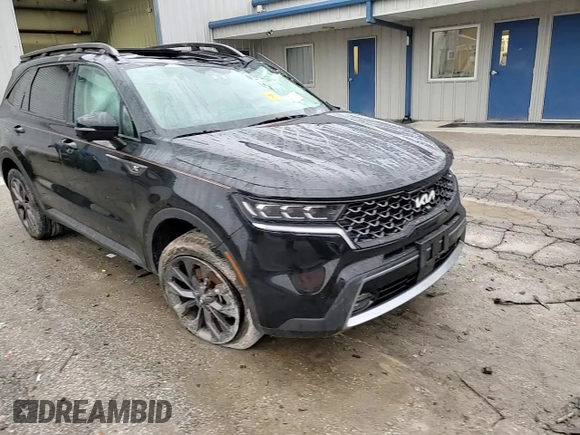 2023 Kia Sorento X-Line SX Prestige with VIN 5XYRKDLF9PG224459, listed as a Copart auction lot 85465904 with 25,136 mi miles and Salvage Title. Bid and sale history available at DreamBid. Image 11.