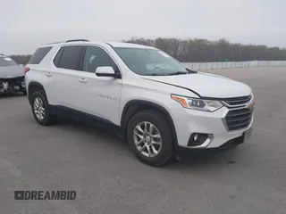 2018 Chevrolet Traverse LT Cloth z VIN 1GNERGKW7JJ166850, wystawiony jako IAAI lot #42005246 z przebiegiem 100 731 mil mil oraz . Historia ofert i sprzedaży dostępna na DreamBid. Obrazek 1.