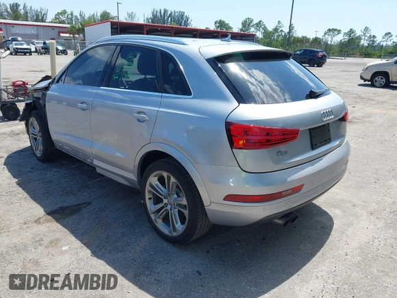 2017 Audi Q3 Premium Plus with VIN WA1HCCFS6HR003457, listed as a IAAI auction lot 42274572 with 54,546 mi miles and . Bid and sale history available at DreamBid. Image 3.