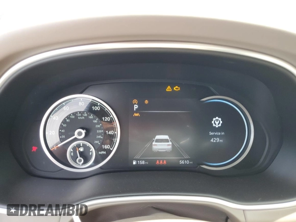 2024 Genesis GV80 z VIN KMUHBDSB0RU183745, wystawiony jako Copart lot #48867175 z przebiegiem 5 610 mil mil oraz Nie do naprawy • Non repairable. Historia ofert i sprzedaży dostępna na DreamBid. Obrazek 9.