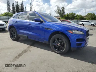 2018 Jaguar F-Pace 25t Premium with VIN SADCJ2FX1JA258666, listed as a Copart auction lot 54525345 with 121,340 mi miles and Clean Title. Bid and sale history available at DreamBid. Image 4.