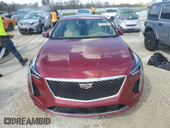 2019 Cadillac CT6 Platinum AWD with VIN 1G6KV5RJ6KU144153, listed as a Copart auction lot 76791024 with 32,818 mi miles and Non repairable. Bid and sale history available at DreamBid. Image 5.