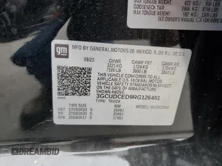 2024 Chevrolet Silverado 1500 Custom Trail Boss with VIN 3GCUDCED9RG126451, listed as a Copart auction lot 88024415 with 18,232 mi miles and Salvage Title. Bid and sale history available at carsss.com. Image 12.