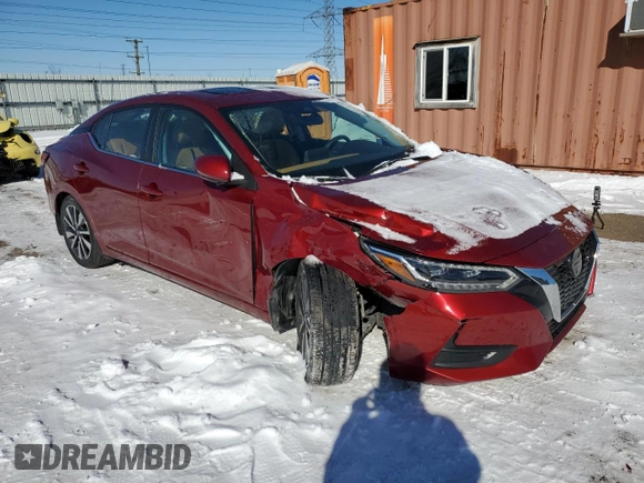 2020 Nissan Sentra SV with VIN 3N1AB8CV4LY313392, listed as a Copart auction lot 44947555 with 29,803 mi miles and Salvage Title. Bid and sale history available at DreamBid. Image 4.