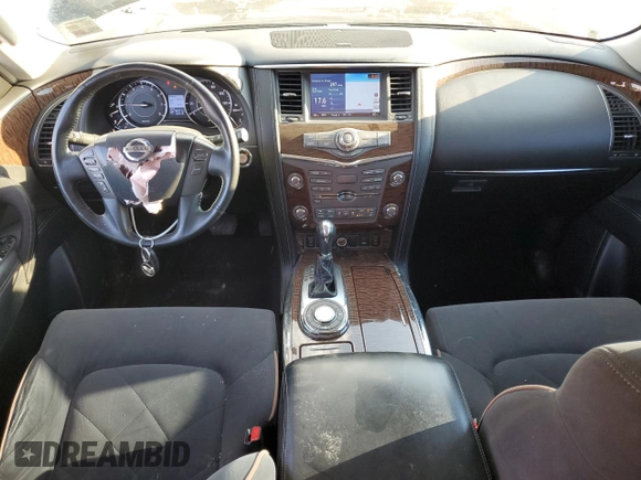 2017 Nissan Armada SV with VIN JN8AY2ND5H9004772, listed as a Copart auction lot 72124634 with 180,117 mi miles and Salvage Title. Bid and sale history available at carsss.com. Image 8.