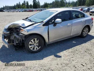 2012 Honda Civic LX z VIN 2HGFB2F54CH560558, wystawiony jako Copart lot #59883015 z przebiegiem 165 732 mil mil oraz Szkoda całkowita • Salvage title. Historia ofert i sprzedaży dostępna na DreamBid. Obrazek 1.