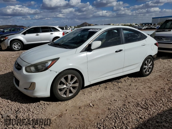 2012 Hyundai Accent GLS with VIN KMHCU4AE1CU151330, listed as a Copart auction lot 47549425 with 159,696 mi miles and Salvage Title. Bid and sale history available at carsss.com. Image 1.