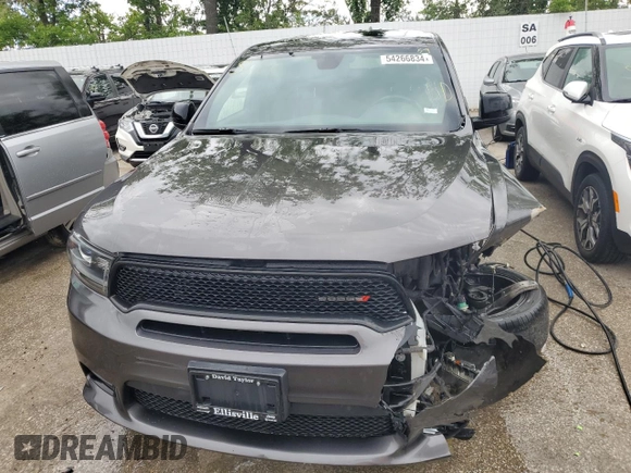 2020 Dodge Durango GT Plus with VIN 1C4RDJDG0LC186117, listed as a Copart auction lot 54266834 with 65,315 mi miles and Salvage title. Bid and sale history available at DreamBid. Image 5.