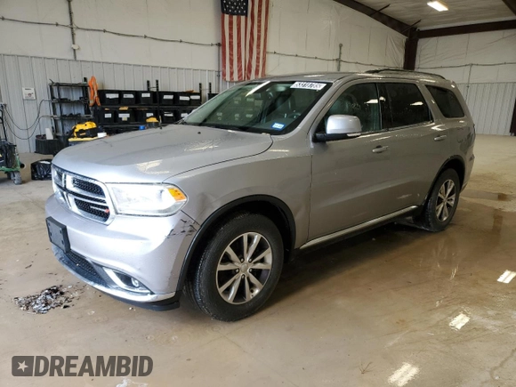2016 Dodge Durango Limited with VIN 1C4RDHDG9GC424013, listed as a Copart auction lot 53318785 with 135,435 mi miles and Clean title. Bid and sale history available at DreamBid. Image 1.