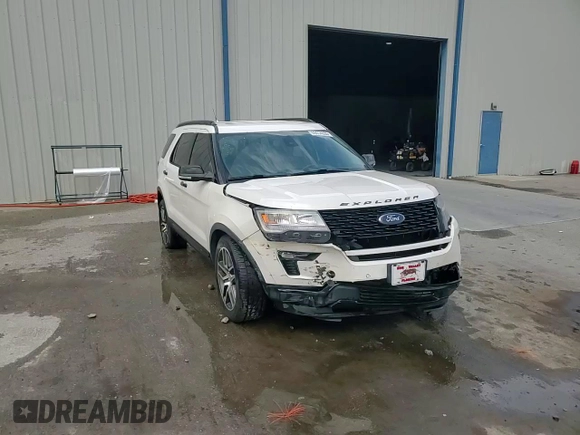 2018 Ford Explorer Sport with VIN 1FM5K8GT2JGB78916, listed as a Copart auction lot 59414335 with 121,842 mi miles and Salvage title. Bid and sale history available at DreamBid. Image 14.