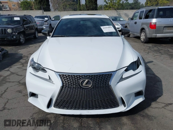 2015 Lexus IS 250 with VIN JTHCF1D2XF5021803, listed as a IAAI auction lot 41593893 with 109,086 mi miles. Bid and sale history available at carsss.com. Image 12.