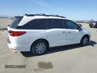 2024 Honda Odyssey EX-L z VIN 5FNRL6H65RB047405, wystawiony jako Copart lot #57880245 z przebiegiem Nie podano mil oraz Czysty tytuł • Clean title. Historia ofert i sprzedaży dostępna na DreamBid. Obrazek 3.