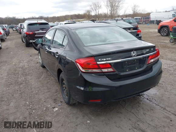 2014 Honda Civic Sedan LX with VIN 2HGFB2F5XEH503249, listed as a IAAI auction lot 42039949 with 141,952 mi miles. Bid and sale history available at carsss.com. Image 3.