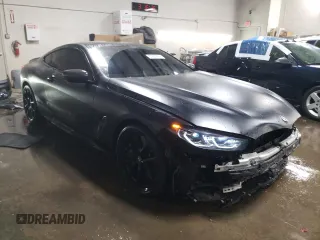2019 BMW 8 Series M850i xDrive with VIN WBABC4C50KBU95710, listed as a Copart auction lot 85099404 with 58,463 mi miles and Salvage title. Bid and sale history available at DreamBid. Image 4.