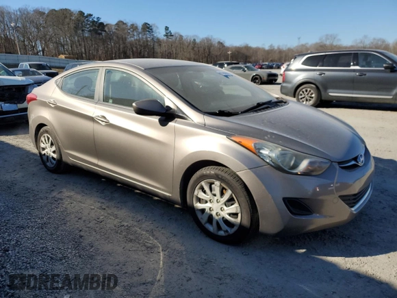 2011 Hyundai Elantra Limited with VIN 5NPDH4AE9BH028414, listed as a Copart auction lot 87809005 with 160,822 mi miles and Salvage title. Bid and sale history available at DreamBid. Image 4.