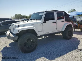 2012 Jeep Wrangler Unlimited Sahara with VIN 1C4BJWEG6CL256452, listed as a Copart auction lot 53305115 with 50,944 mi miles and Salvage Title. Bid and sale history available at carsss.com. Image 1.