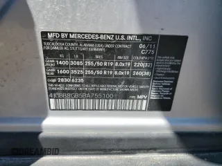 2011 Mercedes-Benz M 350 with VIN 4JGBB8GB5BA755100, listed as a Copart auction lot 56528605 with 136,346 mi miles and Clean Title. Bid and sale history available at DreamBid. Image 13.