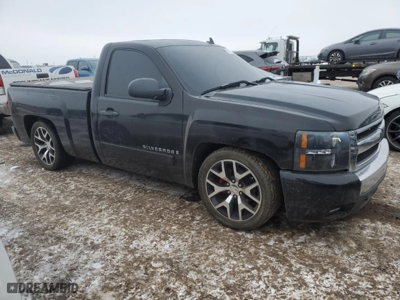 2007 Chevrolet Silverado 1500 Work Truck with VIN 1GCEC14C27Z535103, listed as a Copart auction lot 45053005 with 154,272 mi miles and Salvage Title. Bid and sale history available at carsss.com. Image 4.