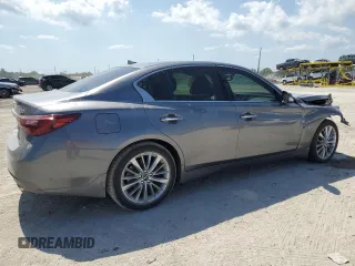 2020 Infiniti Q50 Luxe z VIN JN1EV7AP2LM203614, wystawiony jako Copart lot #57346785 z przebiegiem 62 659 mil mil oraz Nie do naprawy • Non repairable. Historia ofert i sprzedaży dostępna na DreamBid. Obrazek 3.