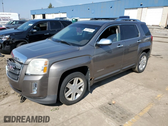 2010 GMC Terrain SLT-2 with VIN 2CTFLHEY5A6292627, listed as a Copart auction lot 46116414 with 179,070 mi miles and Salvage Title. Bid and sale history available at carsss.com. Image 1.