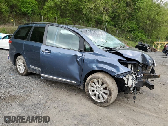 2014 Toyota Sienna Limited with VIN 5TDDK3DC0ES074864, listed as a Copart auction lot 55680115 with Not provided miles and Salvage title. Bid and sale history available at DreamBid. Image 4.
