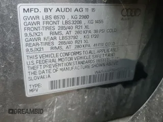 2017 Audi Q7 Prestige with VIN WA1VAAF70HD003458, listed as a Copart auction lot 61714515 with 159,634 mi miles and Clean title. Bid and sale history available at DreamBid. Image 13.