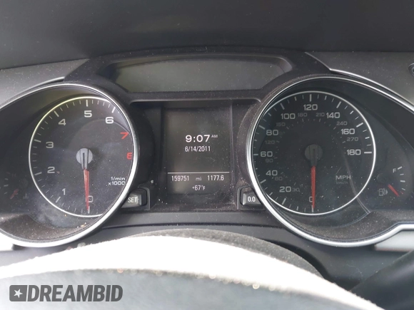 2012 Audi A5 Premium Plus with VIN WAULFAFR2CA016445, listed as a IAAI auction lot 41948820 with 159,751 mi miles and . Bid and sale history available at DreamBid. Image 7.