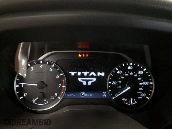 2024 Nissan Titan Pro-4X with VIN 1N6AA1ED5RN111708, listed as a Copart auction lot 42356375 with 31,487 mi miles and Salvage title. Bid and sale history available at DreamBid. Image 9.