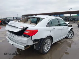 2012 Chrysler 200 Limited with VIN 1C3CCBCB8CN106740, listed as a IAAI auction lot 41274102 with 63,606 mi miles. Bid and sale history available at carsss.com. Image 4.