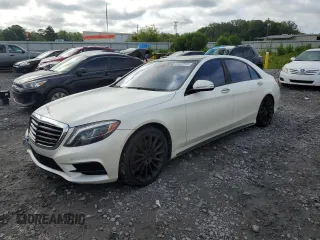 2015 Mercedes-Benz S 550 with VIN WDDUG8CB6FA090403, listed as a Copart auction lot 59659945 with 109,016 mi miles and Salvage title. Bid and sale history available at DreamBid. Image 1.