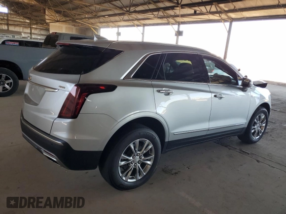 2020 Cadillac XT5 Premium Luxury AWD with VIN 1GYKNDRS4LZ124935, listed as a Copart auction lot 62177965 with 35,671 mi miles and Salvage title. Bid and sale history available at DreamBid. Image 3.