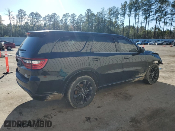 2021 Dodge Durango GT Plus with VIN 1C4RDHDG4MC749826, listed as a Copart auction lot 89000905 with 96,600 mi miles and Salvage Title. Bid and sale history available at DreamBid. Image 3.