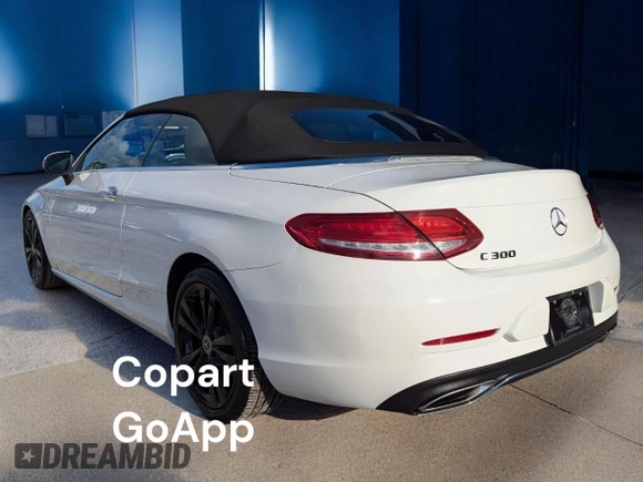 2018 Mercedes-Benz C 300 with VIN WDDWK4JB8JF615198, listed as a Copart auction lot 46745795 with 106,638 mi miles and Clean Title. Bid and sale history available at DreamBid. Image 3.