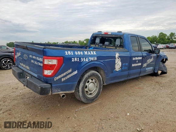 2023 Ford F-150 XL z VIN 1FTEX1C56PKF09894, wystawiony jako Copart lot #60458395 z przebiegiem 65 615 mil mil oraz Szkoda całkowita • Salvage title. Historia ofert i sprzedaży dostępna na DreamBid. Obrazek 3.