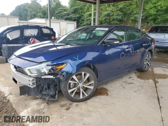 2016 Nissan Maxima Platinum with VIN 1N4AA6AP4GC417412, listed as a Copart auction lot 61597005 with 59,932 mi miles and Salvage title. Bid and sale history available at DreamBid. Image 1.