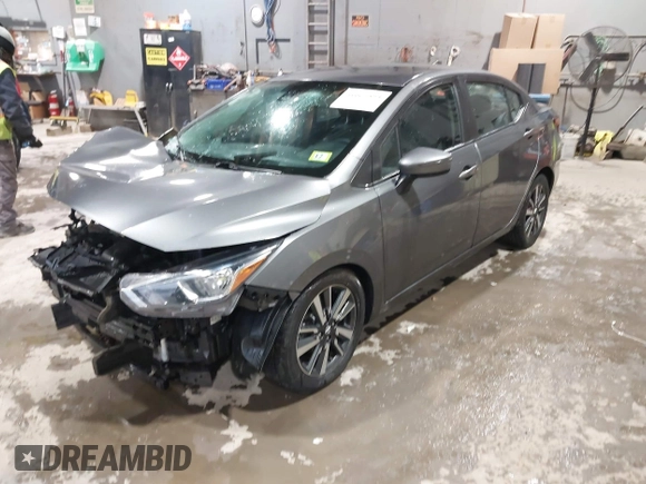 2021 Nissan Versa SV with VIN 3N1CN8EV8ML875727, listed as a IAAI auction lot 41065393 with 65,941 mi miles. Bid and sale history available at carsss.com. Image 2.