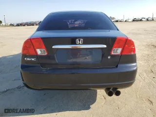 2003 Honda Civic DX with VIN 2HGES161X3H585385, listed as a Copart auction lot 42854145 with 87,312 mi miles and Salvage Title. Bid and sale history available at carsss.com. Image 6.
