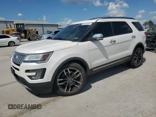 2016 Ford Explorer Platinum z VIN 1FM5K8HT0GGC46864, wystawiony jako Copart lot #56522845 z przebiegiem 110 424 mil mil oraz Czysty tytuł • Clean title. Historia ofert i sprzedaży dostępna na DreamBid. Obrazek 1.
