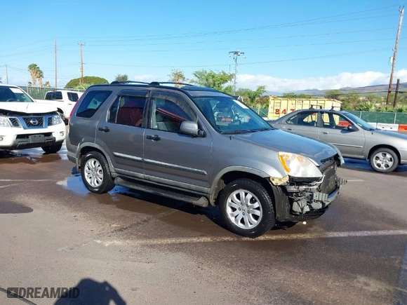 2006 Honda CR-V EX with VIN JHLRD68896C012876, listed as a IAAI auction lot 41471086 with 186,791 mi miles. Bid and sale history available at carsss.com. Image 1.