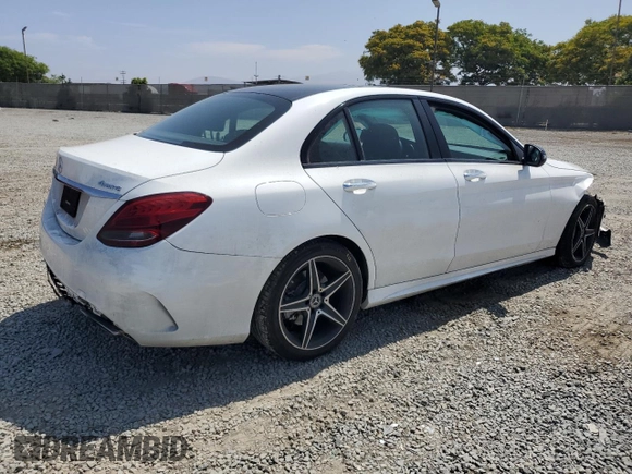 2017 Mercedes-Benz C 300 with VIN 55SWF4KB6HU220298, listed as a Copart auction lot 60870145 with 83,642 mi miles and Salvage title. Bid and sale history available at DreamBid. Image 3.