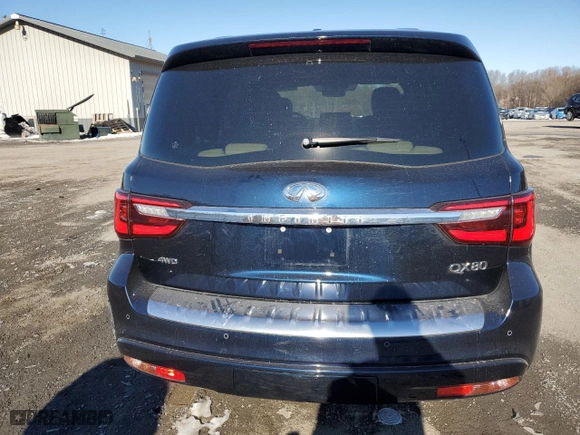 2024 Infiniti QX80 SENSORY with VIN JN8AZ2BE4R9327450, listed as a Copart auction lot 42484215 with 15,044 mi miles and Salvage Title. Bid and sale history available at carsss.com. Image 6.