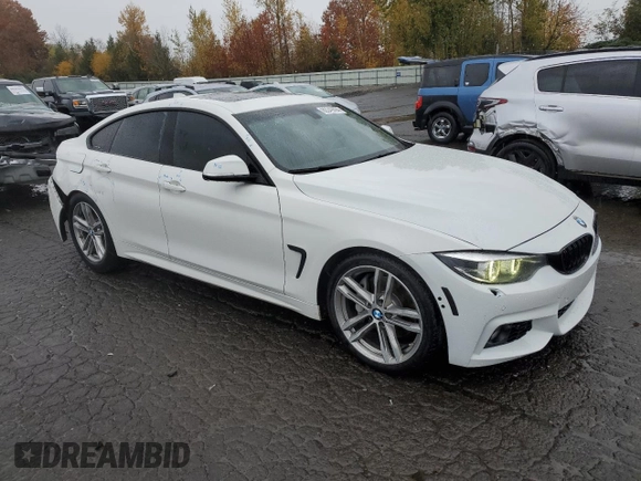 2018 BMW 4 Series 440i with VIN WBA4J5C50JBF07358, listed as a Copart auction lot 80349094 with 98,407 mi miles and Salvage Title. Bid and sale history available at DreamBid. Image 4.
