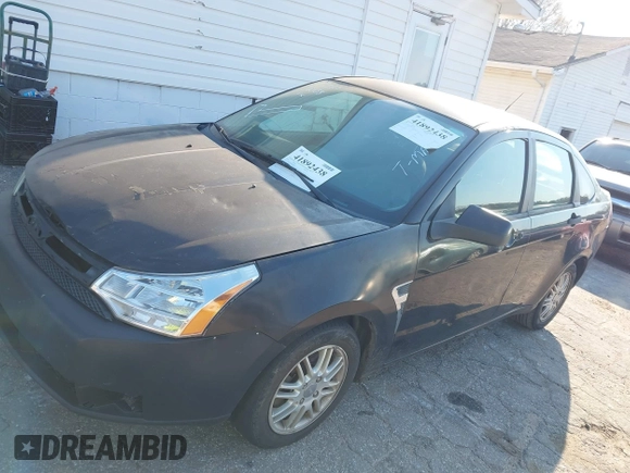 2008 Ford Focus SE with VIN 1FAHP35N28W209484, listed as a IAAI auction lot 41892438 with 311,456 mi miles. Bid and sale history available at carsss.com. Image 2.