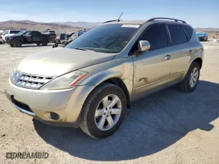 2007 Nissan Murano S with VIN JN8AZ08WX7W600507, listed as a Copart auction lot 68063354 with 155,922 mi miles and Salvage Title. Bid and sale history available at carsss.com. Image 1.