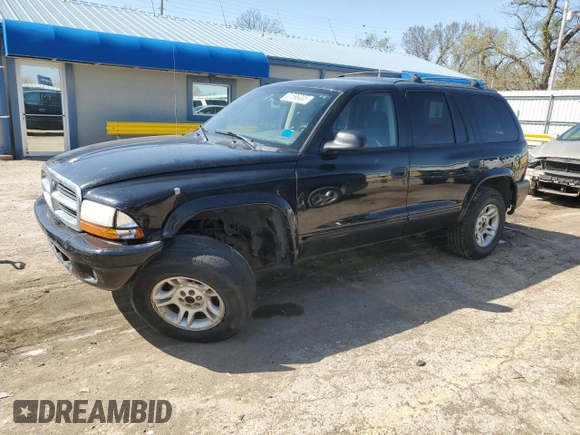 2003 Dodge Durango SLT z VIN 1D4HS48Z33F591372, wystawiony jako Copart lot #51596005 z przebiegiem 175 039 mil mil oraz Szkoda całkowita • Salvage title. Historia ofert i sprzedaży dostępna na DreamBid. Obrazek 1.